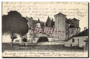 Saumur Old Postcard Chateau strong feudal