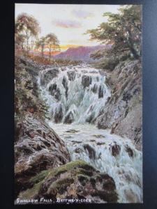 Bettws-y-Coed, Swallow Falls, Old Postcard - Pub by S Hildesheimer & Co