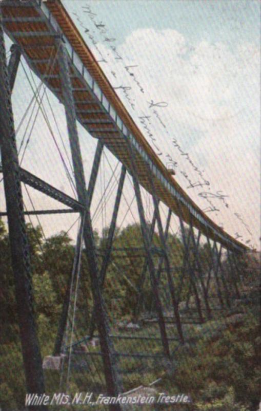 New Hampshire White Mountains Frankenstein Trestle 1911