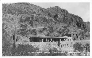 Arizona Colossal Cave Custodians Home Frasher 1940s Postcard RPPC 4769