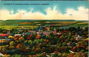 Postcard HOUSE SCENE Fayetteville Arkansas AR AK4435