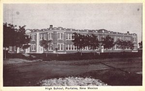 High School, Portales, NM, New Mexico Old Postcard