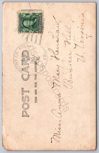 K44/ Tiffin Ohio RPPC Postcard c1910 Gibson Monument Square 307