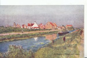 Belgium Postcard - Adinkerque - Village and Canal - Ref ZZ5812