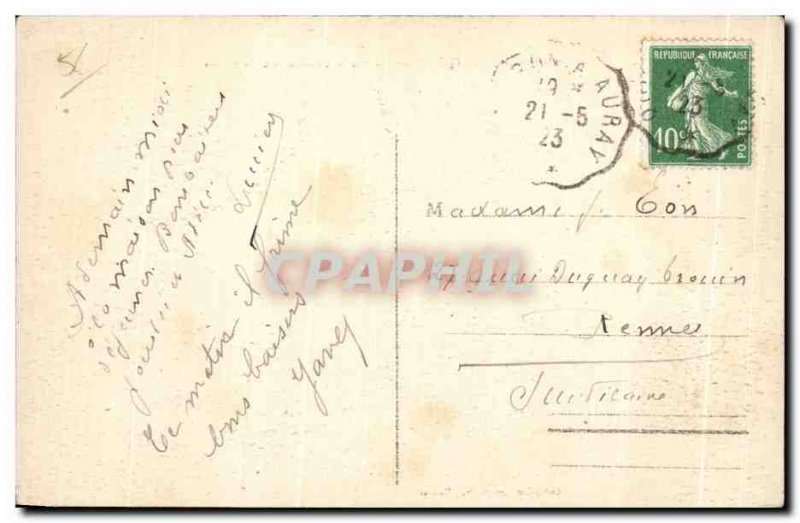 Old Postcard Presquile de Quiberon study rocks at Port Bara