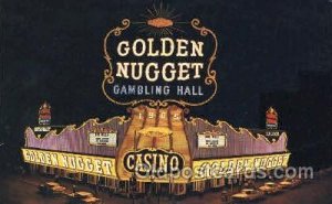 Golden Nugget Gambling Hall Gambling writing on back 