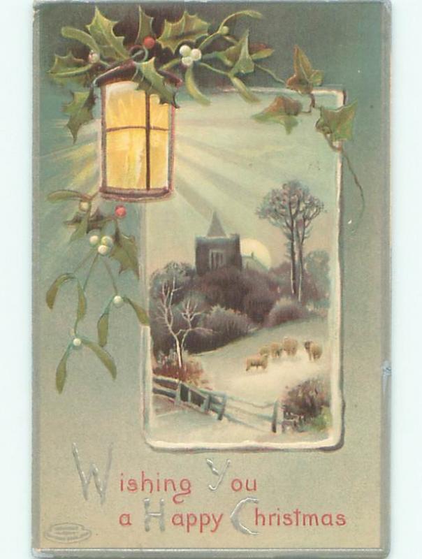 Divided-Back CHRISTMAS SCENE Great Postcard W9856