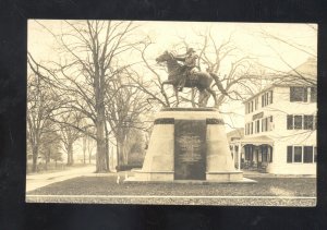 RPPC BROOKLYN CONNECTICUT ISRAEL PUTNAM MONUMENTREAL PHOTO POSTCARD N.Y