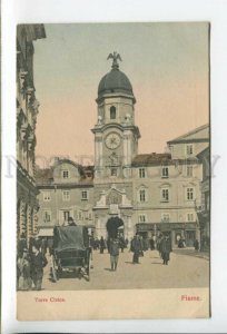 432736 Croatia Rijeka FIUME Torre Civica Vintage tinted postcard