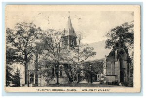 1930 Houghton Memorial Chapel, Wellesley College, Massachusetts MA Postcard 