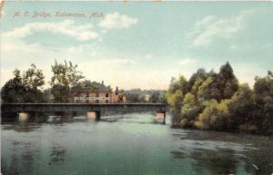 Kalamazoo Michigan~Milwaukee & Chicago Railroad Bridge~c1910 Postcard