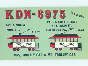 Chrome RADIO CARD Fleetwood - Schlegelschteddel by Reading Allentown PA AH2978@