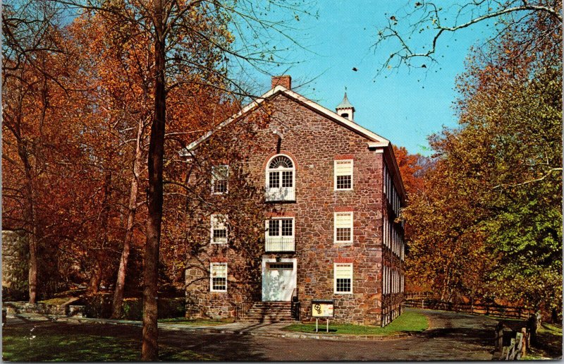 Vtg Hagley Museum Wilmington Deleware DE Textile Mill Chrome Postcard