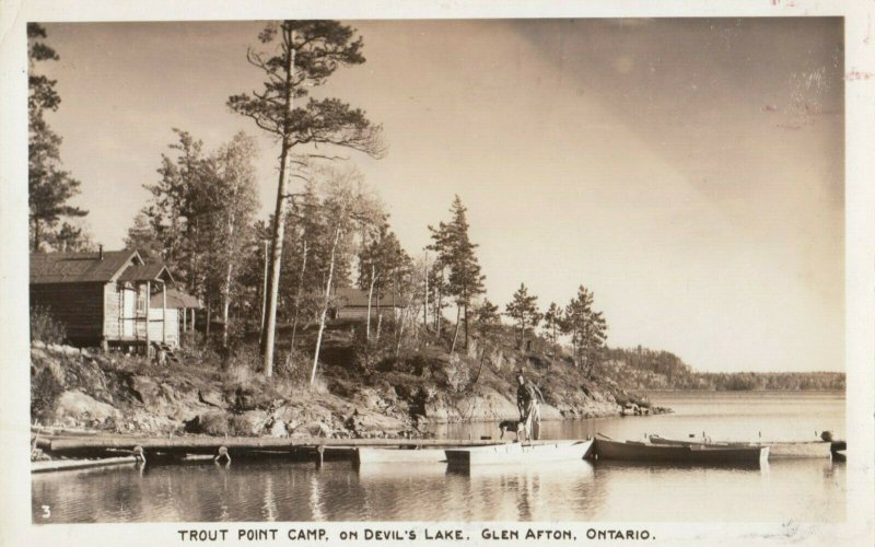 RP: GLEN AFTON , Ontario , 1930s ; Trout Point Camp , Devil's Lake