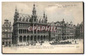 Old Postcard Brussels The House of the King