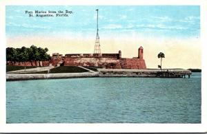 Florida St Augustine Fort Marion From The Bay