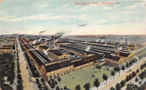 J64/ Indianapolis Indiana Postcard c1910 Atlas Engine Works Factory 270