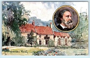 Tuck Oilette HOME OF LITERARY MEN ~ Somersby Rectory ALFRED TENNYSON  Postcard