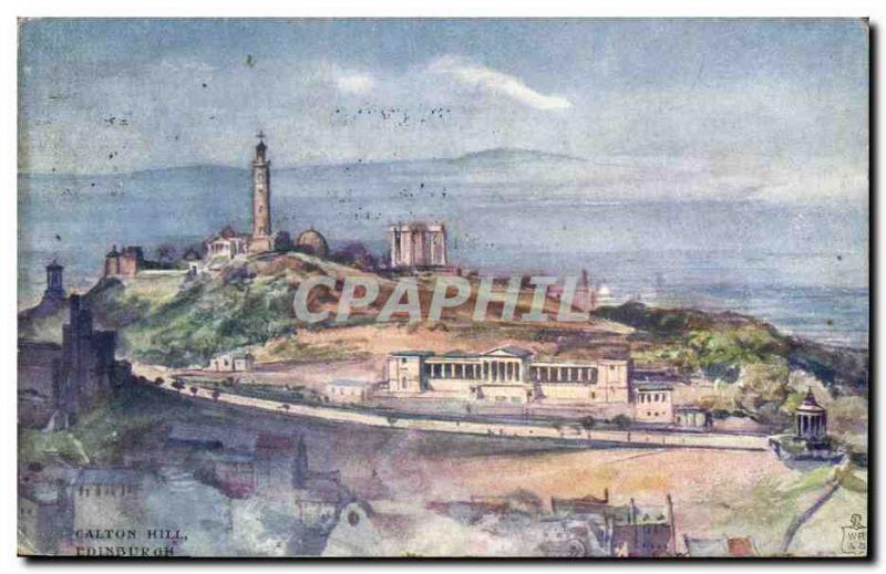 Old Postcard Edinburgh Calton Hill