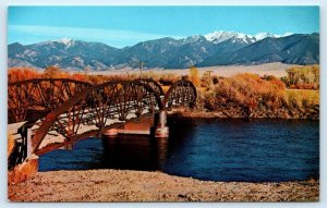 WHITEHEAD, MT Montana ~ BRIDGE Over JEFFERSON RIVER c1960s  Postcard