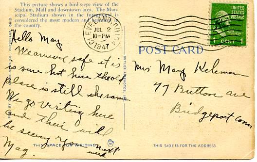 OH - Cleveland. Stadium, Mall, Downtown