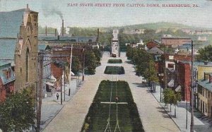 Pennsylvania Harrisburg East State Street From Capital Dome 1913