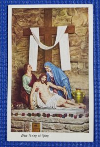 Vintage Our Lady of Pity's Shrine in the Catacombs Lourdes of America Postcard