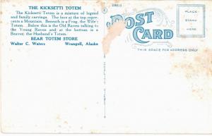 Wrangell AK Kicksetti Totem  1920 unused 