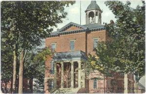 Hawthorne Hall, Bates College, Lewiston ME, Divided Back