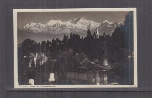 INDIA, DARJEELING, KINCHUNJUNGA, MORNING LIGHT, c1910 real photo ppc, unused