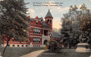 Franklin and Marshall College De Peyster Library - Lancaster, Pennsylvania PA  
