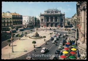 Montpellier - Place de la Comedie les Trois Graces et le Theatre