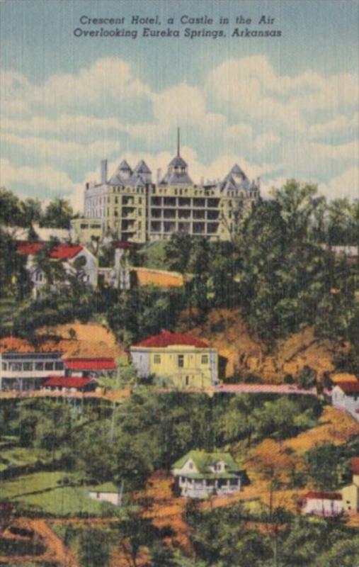 Arkansas Eureka Springs The CRescent Hotel 1957 Curteich