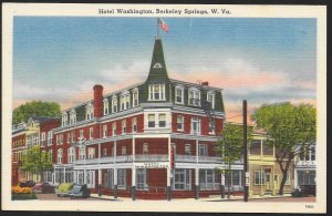 Hotel Washington Berkeley Springs West Virginia Unused c1930s