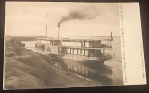 Vintage RPPC Cairo Cook’s First Class Tourist Steamer Transportation Ship UNUSED