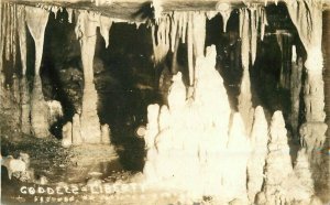 1930s Goddess of Liberty Marengo Cave Indiana RPPC Photo Postcard 20-7067