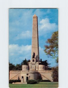 Postcard Lincoln's Tomb in Oak Ridge Cemetery, Springfield, Illinois