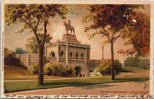 The Grant Monument Lincoln Park Chicago Illinois Vintage Postcard C157