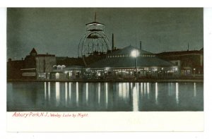 NJ - Asbury Park. Wesley Lake by Night