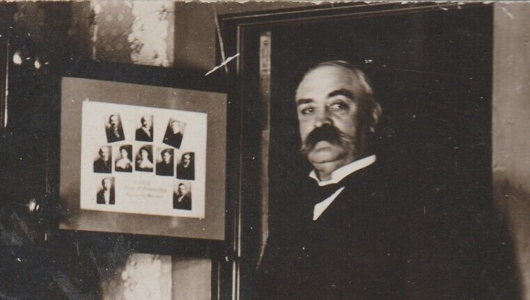 Chadron NEBRASKA RPPC 1908 INTERIOR DOCTOR'S OFFICE M.D. Osteopath Dr. Sperling