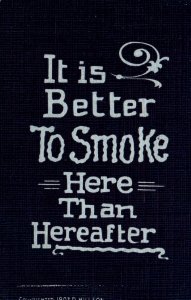 It Is Better To Smoke Here … Comic BIN