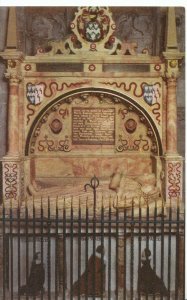 Shropshire Postcard - Tomb of Edmund & Mary Walter - Ludlow Church - Ref BR125