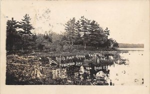 Rice's Pine Grove Fowlwood Lake (Wanaksink Lake) Real Photo - Rock Hill, New ...