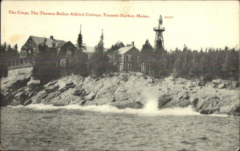 St. George Tenant's Harbor ME Aldrich Cottage c1910 Postcard 