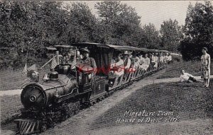 Postcard Miniature Train House of David Park Benton Harbor MI