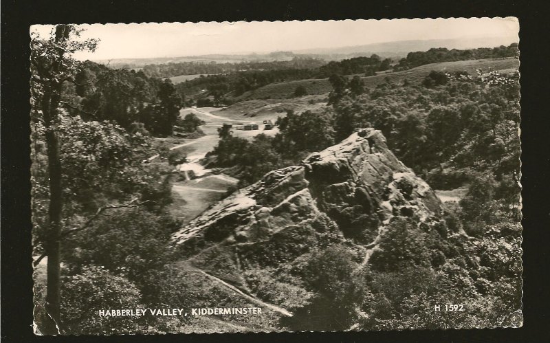 Postmark 1966 Kidderminster Worcs Habberley Valley Valentines Photo Postcard