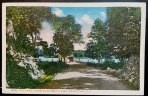 Vintage Postcard 1915-1930 Washington Street, Carnegie Lake, Princeton, NJ