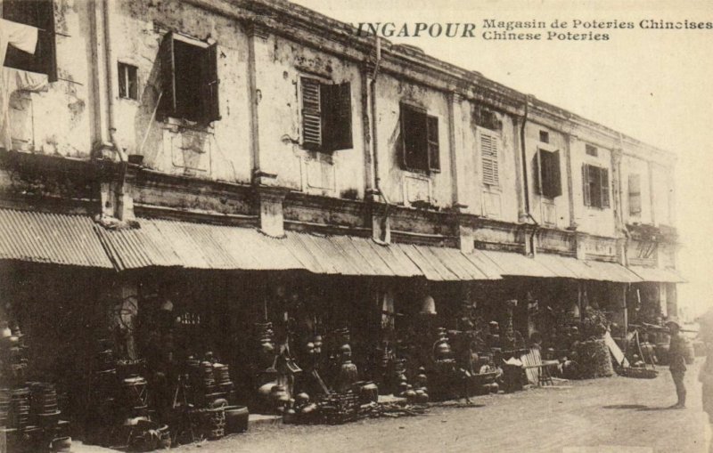 PC CPA SINGAPORE, CHINESE POTERIES, Vintage Postcard (b18755)