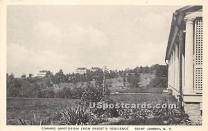 Toward Sanatorium from Priest's Residence - Saint Josephs, New York