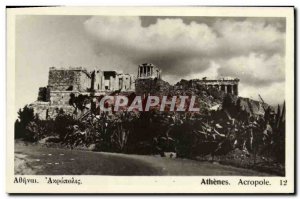Old Postcard Greece Athens Acropolis